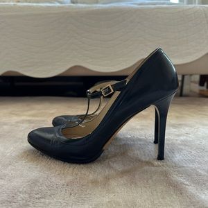 Navy leather Jimmy Choo navy t-bar heels size 39